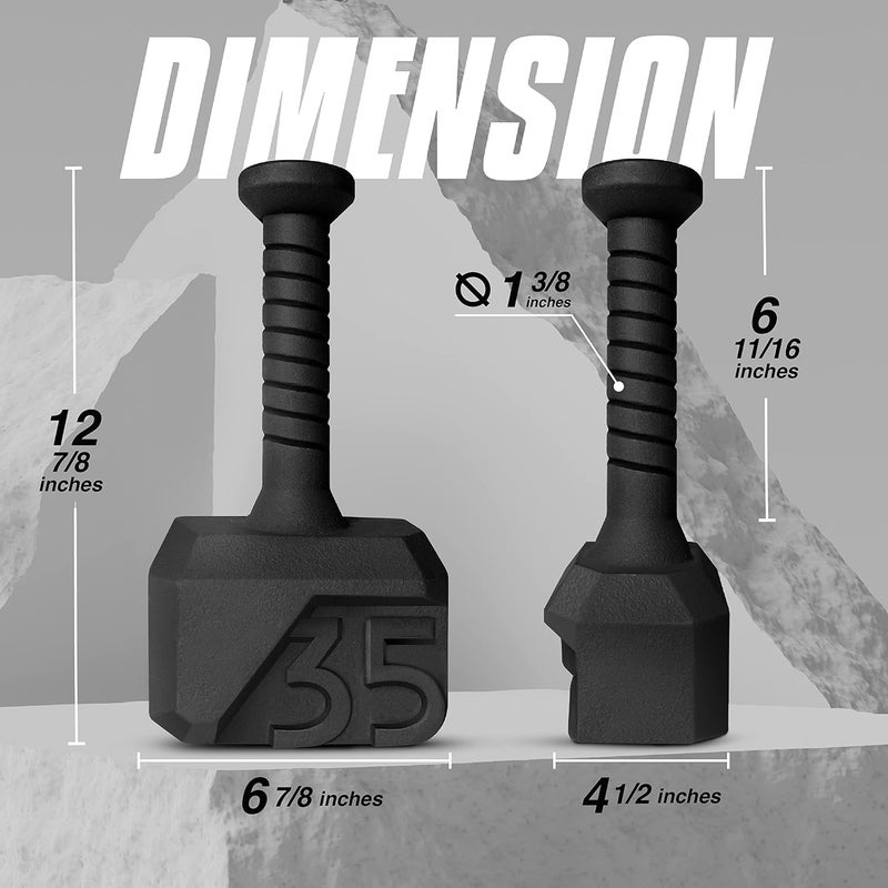 Yes4All Kettlebell Special Shape, Upgraded &Multifunctional for Advanced Training, Solid Cast Iron Powder Coated, Anti Slip Handle Strength Training Equipment - Image 3